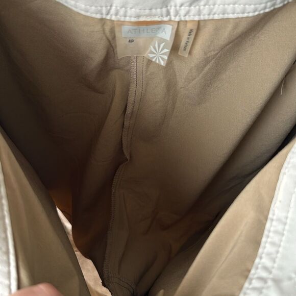 Athleta Whatever Pleated Khaki Skort - Picture 8 of 9